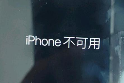 周矶管理区苹果服务网点分享锁屏界面显示“iPhone 不可用”如何解决 